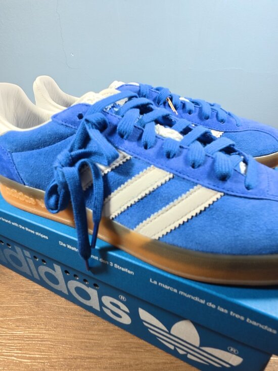 Adidas Gazelle Indoor Pro IH1086 Power Blue Suede Low Top Sneakers US 9 In Stock main image 5